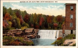 Scenes on an auto Trip Near Menomonie Wisconsin Vintage Postcard (C2) - £6.50 GBP