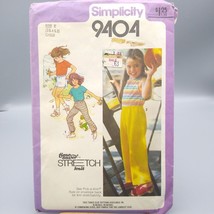 Vintage Sewing PATTERN Simplicity 9404, Girls 1980 Pullover Top Tank Top Pull On - £6.17 GBP