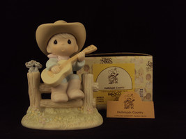 Precious Moments Figurine, #105821, Hallelujah Country, Flower Mark, 1987 - £38.51 GBP