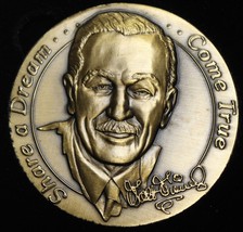 Disney World Share a Dream Come True Walt Medallion 100 Years of Magic NIB - $33.31