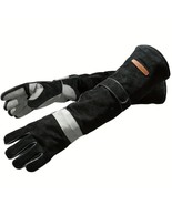 23.6 Inch Long Welding Gloves Heat Resistant To 932°F  Thicken Working G... - $48.46