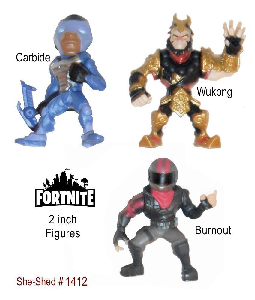 Primary image for FORTNITE Battle Royale Wukong, Burnout & Domez Figure Carbide Figures Toys