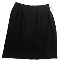 New Jones Wear Skirt Size 18W 1X Black Career Polyester Acetate Lined St... - $19.79