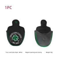 Good Luck Four Leaf Clover Golf Putter Cover For Mallet Blade Club Waterproof PU - £86.02 GBP