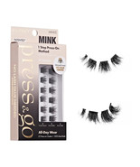 I ENVY BY KISS PRESS &amp; GO NO GLUE NEEDED MINK LASHES - #MIN02 X-VOLUME - $185.90 MXN