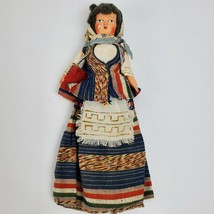 Antique Primitive Handmade FOLK ART Doll 12 Inch Collectible - £59.41 GBP