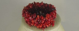   Genuine Red Sea Coral  Stone GEM  Bracelet - $20.00
