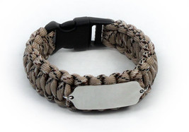 Paracord Travel ID Survival Bracelet. Free engraving and Emergency wallet Card. - £23.63 GBP