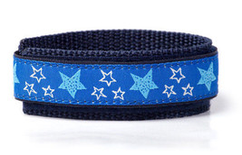 Kids Blue Stars adjustable Wrist Band for Children, wristband Sport and Comfort. - £7.18 GBP