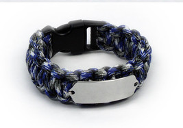 Paracord Travel ID Bracelet. Free engraving and Emergency wallet Card. - £23.69 GBP