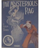 Irving Berlin &amp; Ted Snyder &quot;That Mysterious Rag&quot; 1911 Sheet Music - £14.52 GBP