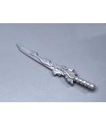 Minifigure Dragon Fire Silver Sword Weapon For Army Knight Soldier US Se... - $5.47 CAD
