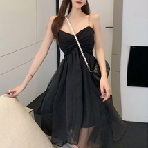 Sleeveless Dresses Fashion Korean Sundress Summer Gauze Solid Sweet Sexy... - £36.33 GBP