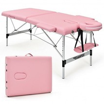 84 Inch L Portable Adjustable Massage Bed with Carry Case for Facial Salon Spa  - £153.42 GBP