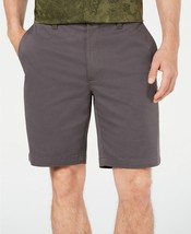 Tasso Elba Men&#39;s Twill Stretch Shorts 9&quot; Inseam Kettle Gray -Size 30 - £13.60 GBP