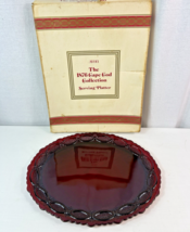 Avon Vintage Cape Cod Ruby Red 1876 Large OVAL Serving Platter Holidays - $282.69 MXN