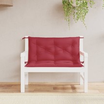 Garden Bench Cushion Wine Red 39.4&quot;x(19.7&quot;+19.7&quot;)x2.8&quot; Oxford Fabric - $1,890.21 MXN