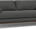 Morrison Mid-Century Modern 89 Inch Wide Sofa In Charcoal Grey Woven-Ble... - £1,621.47 GBP