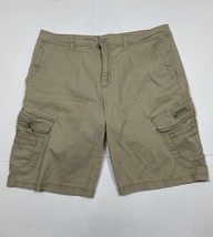 Unionbay Light Khaki Cargo Shorts Men Size 38 (Measure 37x10) - £10.67 GBP