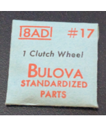 NOS Genuine BULOVA / CARAVELLE WATCH CLUTCH WHEEL PART# 17 - Various Models - $199.58 MXN+
