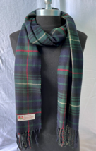 100% CASHMERE SCARF Plaid Forest Navy Black / red / camel Soft Wool Wrap #N - £6.70 GBP