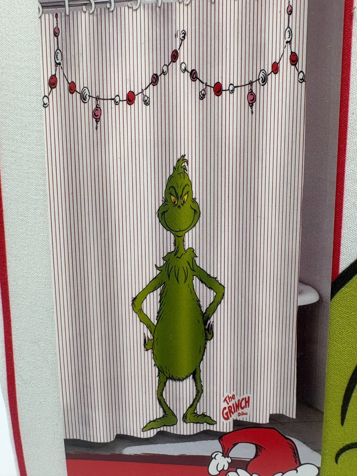 The Grinch Dr Seuss Christmas Shower Curtain NEW Item image 2