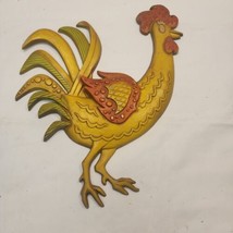 VTG MCM Sexton Colorful 15” Metal Rooster-Wall Plaque 1978 cottagecore - $34.60