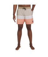 Quiksilver Volley Swim Short Multi-Color (Tan, White, Orange Men&#39;s Sz XX... - $19.65