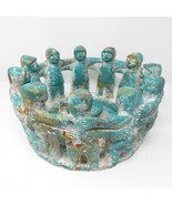 Circle of Friends Candle Holder Terra Cotta 14&quot; diameter 11 Figures Larg... - $1,253.99 MXN