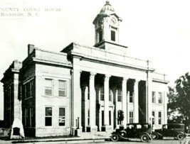Vtg RPPC 1940s Mocksville NC North Carolina Davie County Court House Building  - £33.24 GBP