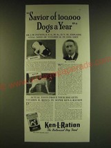 1939 Ken-L-Ration Dog Food Ad - Savior of 100,000 dogs a year - £14.55 GBP