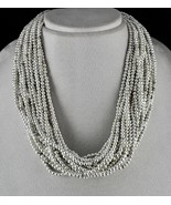 ANTIQUE OLD 925 STERLING SILVER ROUND BEADS BUNCH 705 CARATS DESIGNER NE... - $4,514.12 MXN