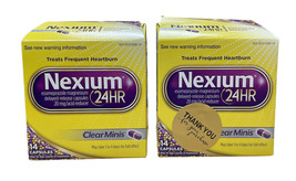 Nexium 24HR ClearMinis Delayed Release Heartburn Relief 14 Caps Exp 2025... - $18.80
