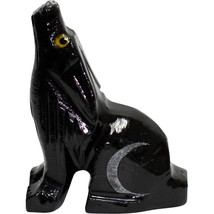 Wolf Black Onyx Pocket Totem, Spirit Animal, Worry Comfort Stone! - $166.00 MXN
