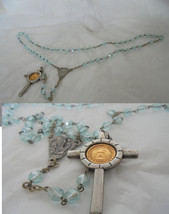 roPraying ROSARY NECKLACE Jubilee 2000 Original Rome Italy - $28.00