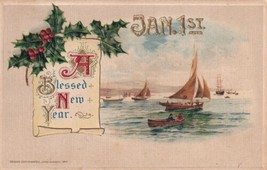 A Blessed New Year Jan 1st 1912 John Winsch Postcard B23 - £2.34 GBP