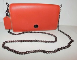 Coach Red Leather Dinky Swing Pack Chain Cross Body Bag 20215 - £156.94 GBP