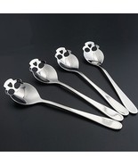 Golandstar 5pcs/set Skull Pattern 304 Stainless Steel Teaspoons Dinner S... - £10.21 GBP