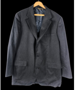 Brooks Brothers Golden Fleece 48 Blazer Overcoat Gray Black Super Soft W... - £51.96 GBP
