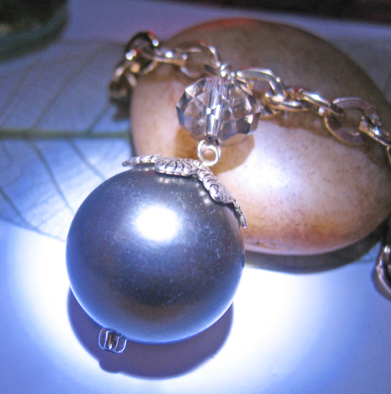 Haunted FREE $100 ALEXANDRIA'S SILVER PEARL LUCK DETECTION PENDULUM MAGICK  - Freebie