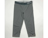 Nike Dri-fit Women’s Capri Yoga Pants Size M Gray TK1 - £8.93 GBP
