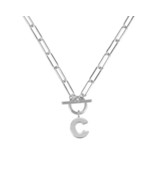 NWD Natalie Wood Designs Silver Plated Initial C Toggle Necklace - $33.66