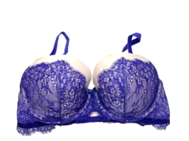 Victorias Secret Bra Size 34DD 34 DD Dream Angels Lined Demi Purple Lace... - £21.95 GBP