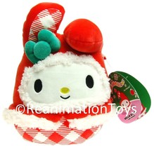 Sanrio Hello Kitty My Melody Holiday Christmas Candy Cane Squishmallows Plush - £15.97 GBP
