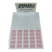 GAME PARTS PIECES for Jeopardy from Pressman 1986 Question Answer Sheets Only - $3.39