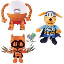 Dav Pilkey Dog Man Book Supa Buddy Action Set Includes MerryMakers Plush Charact - £56.62 GBP