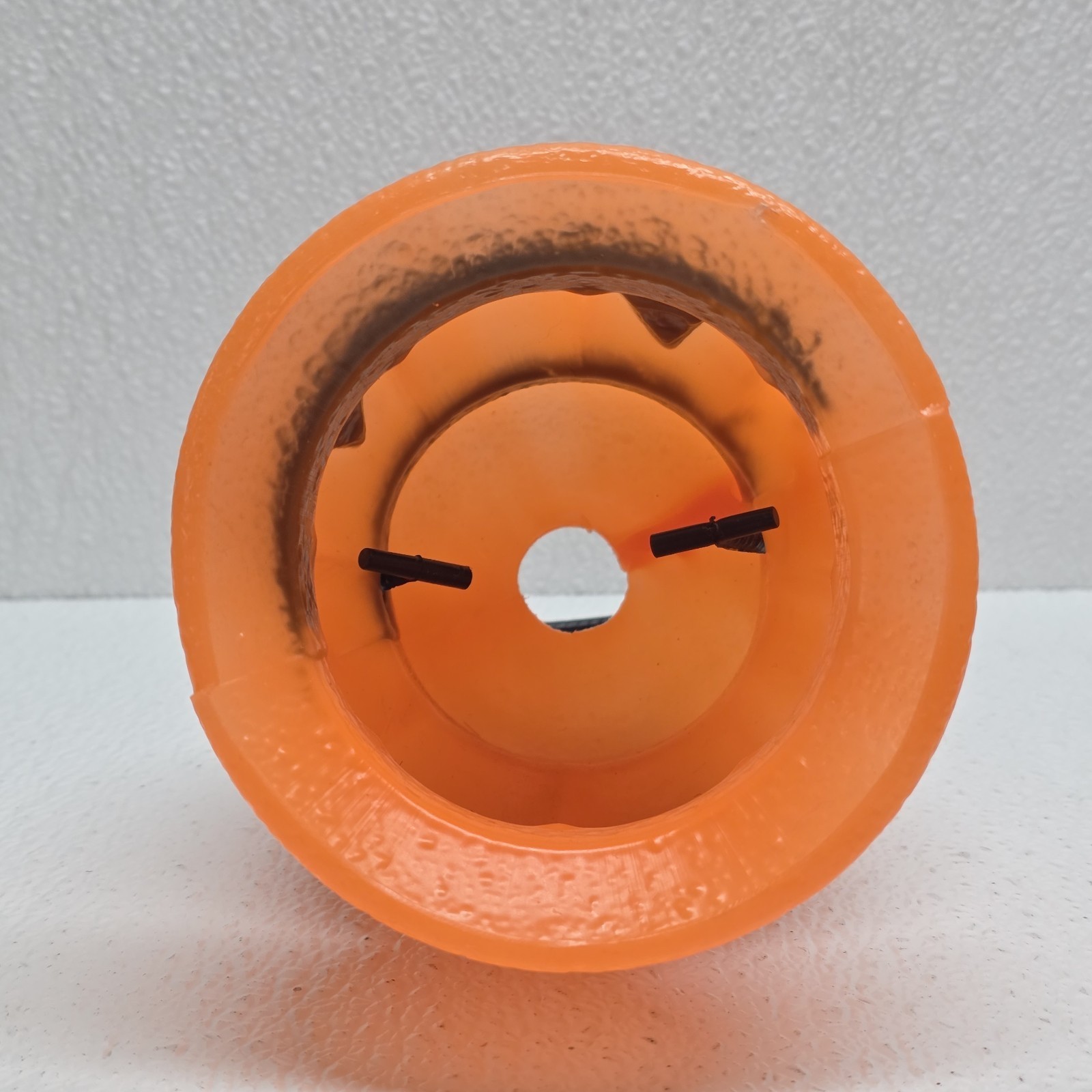 Vintage Plastic Blow Mold Pumpkin Smiling Jack-O- Lantern Decoration Item image 9
