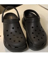Crocs Classic Bae Clog Platform Iconic Comfort Black Women&#39;s Size 9 MINT - $60.76
