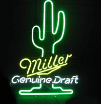 New Miller Genuine Cactus Lite Beer Neon Sign 24&quot;x20&quot; Poster Light - £198.10 GBP