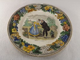 Early 19th C. Creil Transfer Ware Faience Plate Montereau L. Lebeuf &amp; Th... - £51.01 GBP